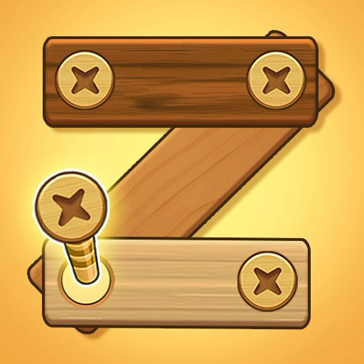 Screw Puzzle: Wood Nut & Bolt PC