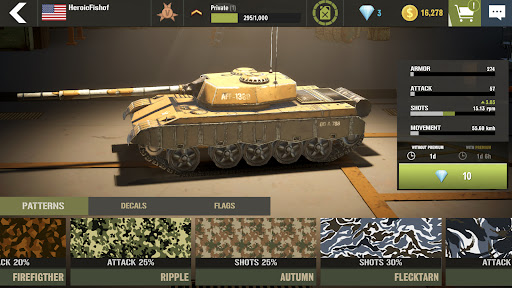 War Machines：Tanks Battle Game پی سی